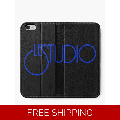 Le Studio Iphone Wallet Royal Blue Logo